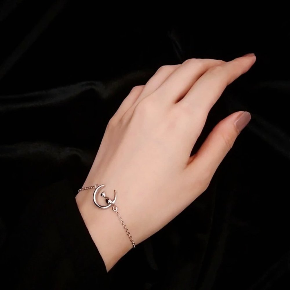 NEW Silver Simple Romantic Fashion Cat Bracelet Anklet - Picture 5 of 6